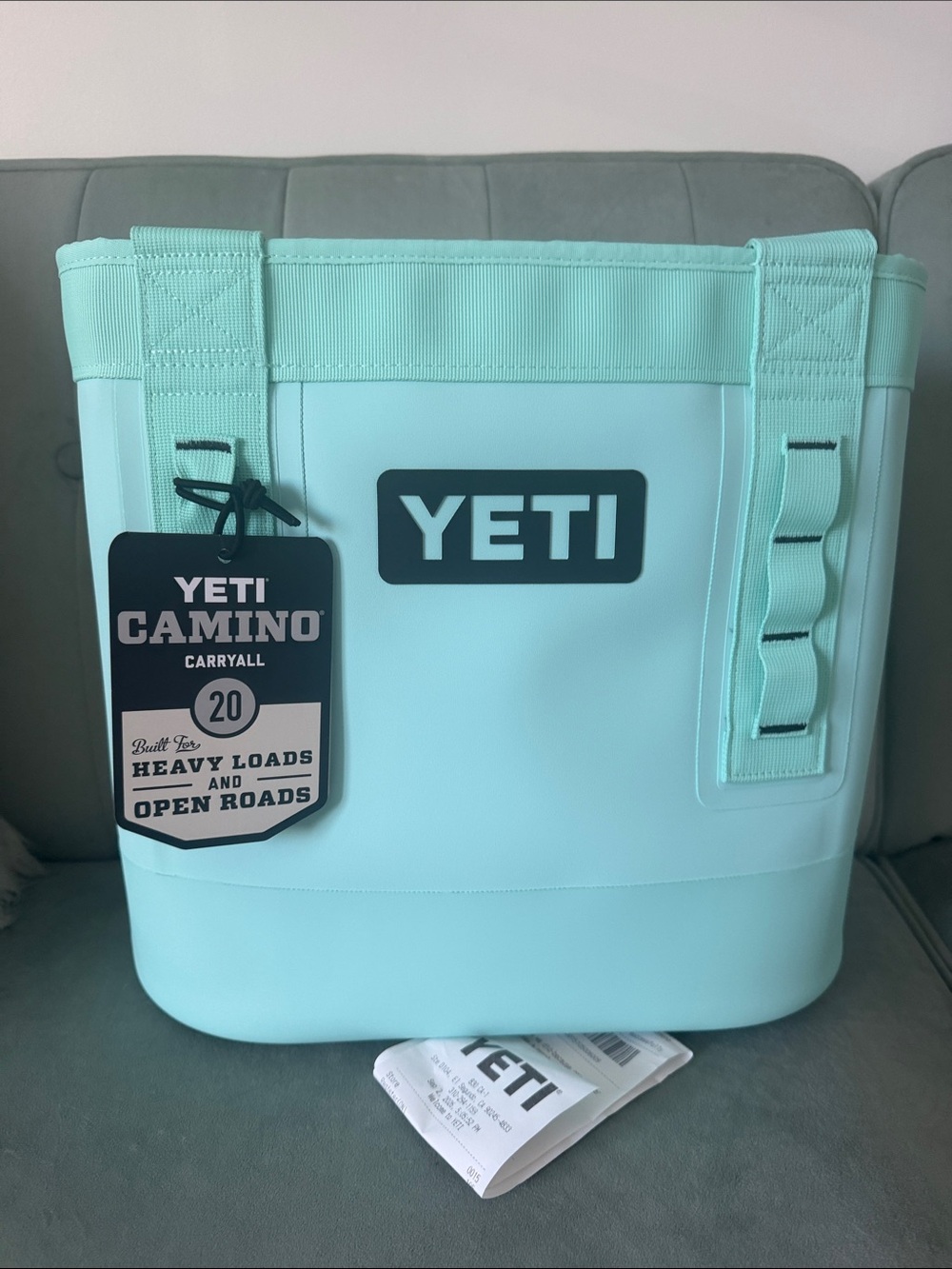 Yeti Camino Carryall Tote in Seafoam Mint